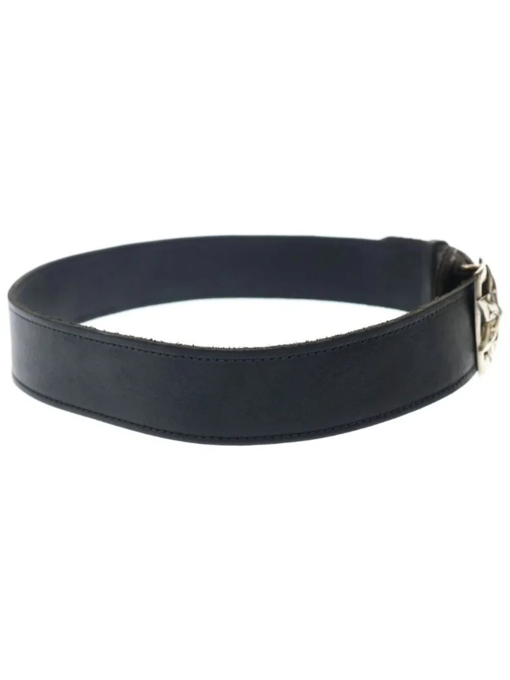 Chrome Hearts Lage Strap Star Buckle Belt Large Decorative Leather